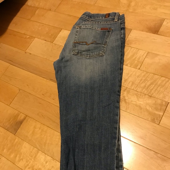 SOLD -7 For All Mankind Vtg 90's Crop Jean Size 29, EUC! - Picture 3 of 8